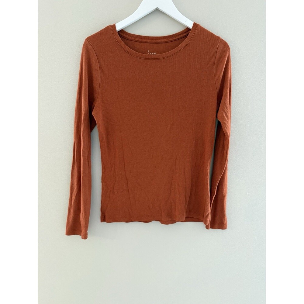 A New Day Brown Long Sleeve T-Shirt - Medium